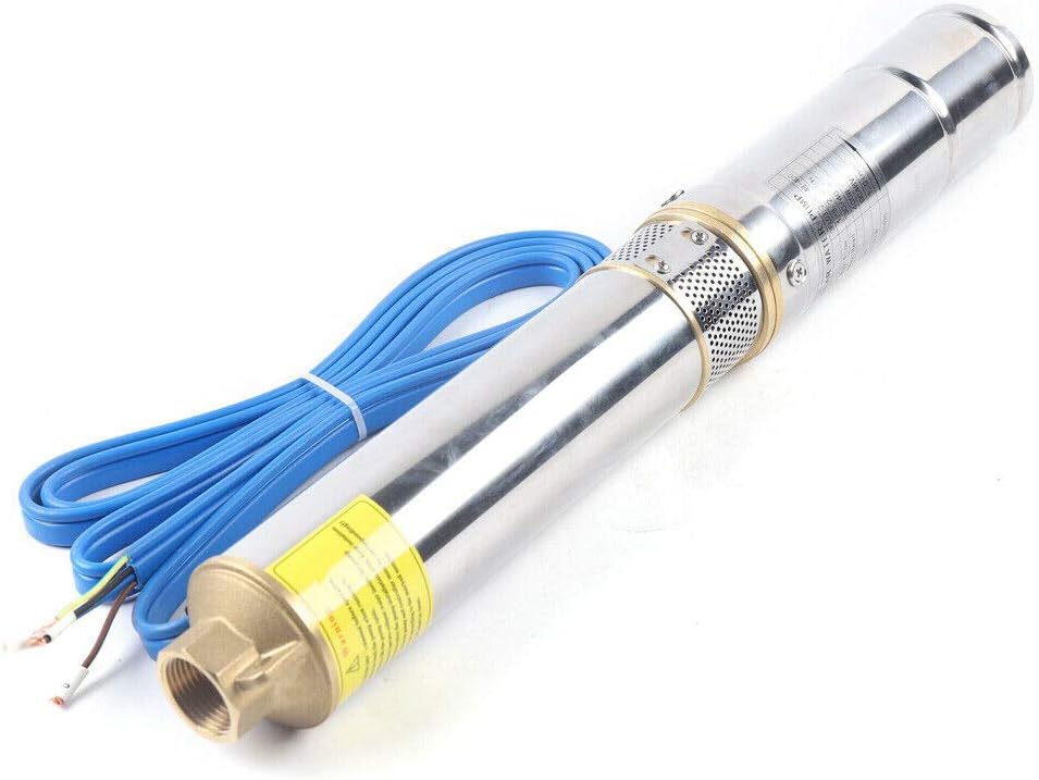 Vesdas - Waterpomp - Diepteput dompelpomp - Solar DC Diepteput pomp - DC 48V - 5T/H Flow - 750W - Roestvrij staal - Zilver - QUORE