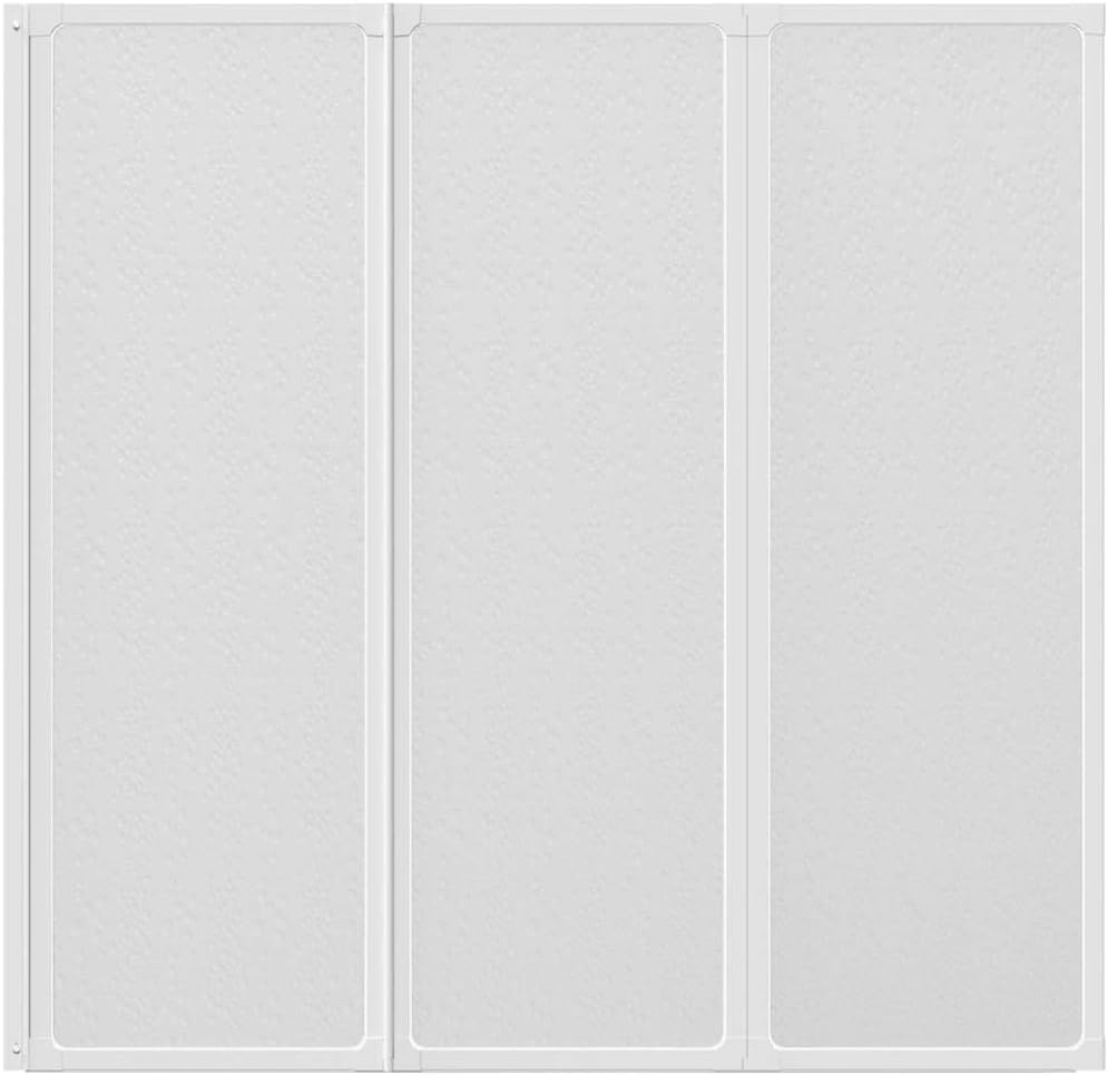 Badwand – Douchewand – Badscherm – Douchewand Vouwen – Inklapbare Badwand – 141 x 132 cm – Aluminium Frame & Rubber Dichting