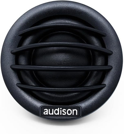 Audison AK 6.5 C2 Component Car Speaker System, 165 mm woofer, 26 mm Tetolon Fiber tweeter met aparte crossover, 2 Ohm impedantie, 65 Watt RMS vermogen