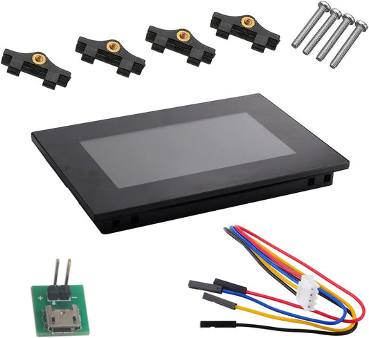 Nextion Intelligent 7 inch HMI Display 5V capacitief touchscreen 800 x 480 TFT-LCD met behuizing voor Arduino ESP32 (NX8048P070-011C-Y)
