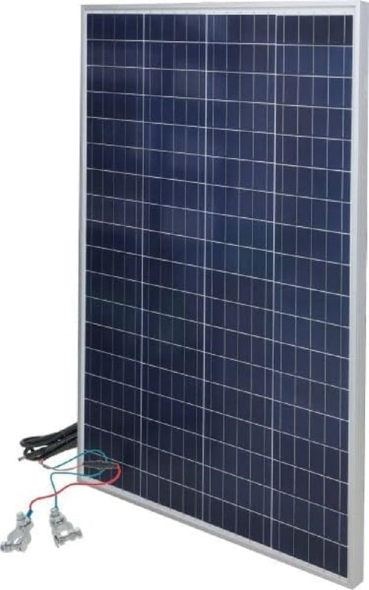 Brama West Kerbl 70601 Solar-set inclusief laadregelaar, 100 W, voor directe aansluiting op een 12 volt batterij, inclusief horizontale steun, zonnepaneel