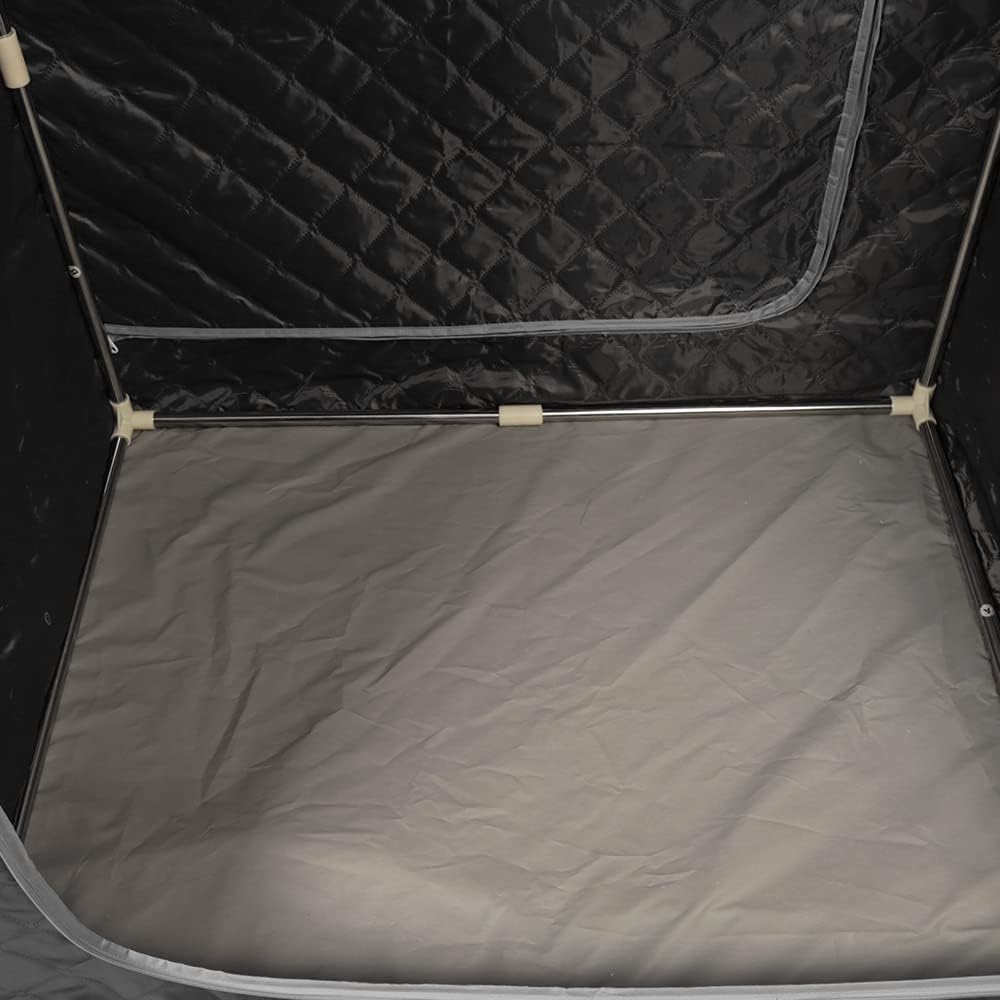 Infraroodsauna – Draagbare Sauna – Opvouwbare Saunatent – Wellness Cabine – Persoonlijke Spa – Zwart – 1000W Stoomvermogen – Afstandsbediening Met Temperatuurregeling - QUORE