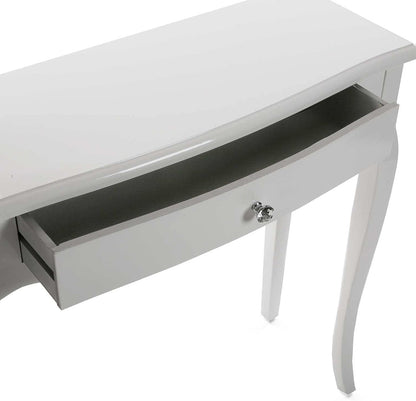 Versa Cagliari Smalle hal of vestibule Entree hal meubilair, Console Tafel, met 1 lade, Afmetingen (H x B x H) 80 x 30 x 80 cm, Hout, Kleur Wit