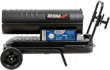 Olieverwarmingstoestel – Oliekachel – Dieselverwarmer – Werkplaatsverwarmer – Mobiele Heater – 20 kW Vermogen – Geïntegreerde Thermostaat en Wielen