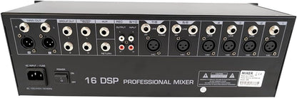 10-Kanaals Rackmixer – Mengpaneel – Mengtafel – Geluidsmixer – Audiomixer – Ingebouwde 2-Kanaals USB-Geluidskaart – Bluetooth En MP3-Speler