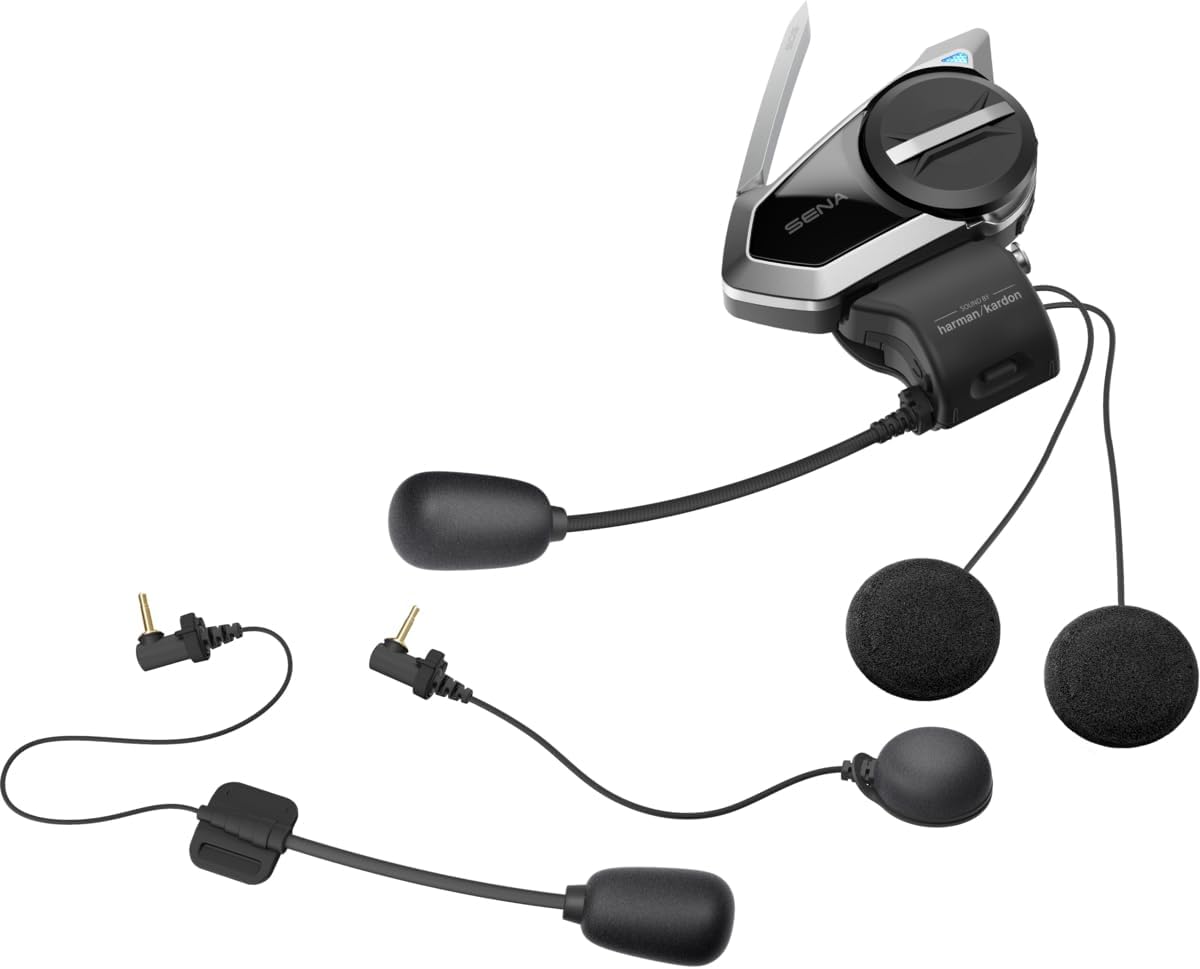 Sena 50S Motorfiets Jog Dial Communicatie Bluetooth Headset w/Geluid door Harman Kardon Geïntegreerde Mesh Intercom Systeem Premium Microfoon & Speakers
