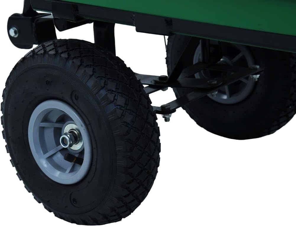 Kruiwagen – Tuinkar – Tuinkruiwagen – Kiepwagen – Tuinwagen – 75 Liter Inhoud – Draagkracht 300 kg – Stalen Frame – Pneumatische Banden