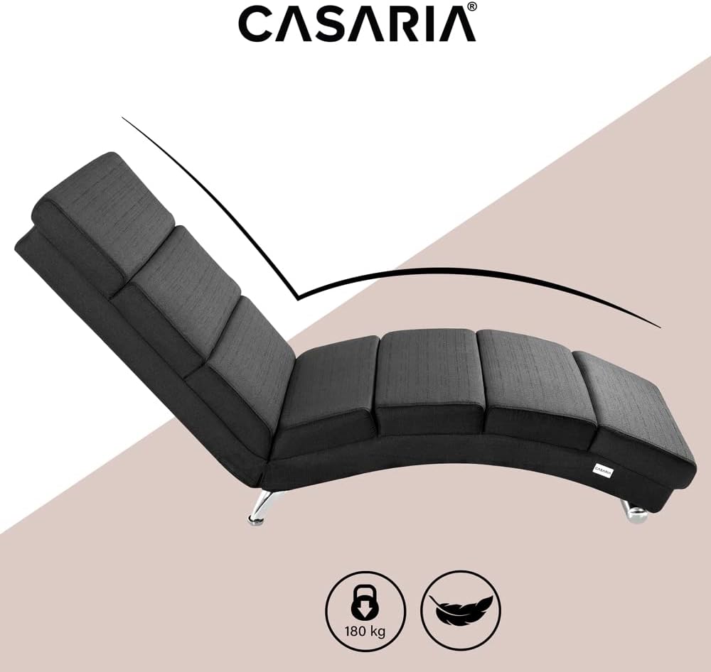 Relaxfauteuil – Relaxstoel – Loungefauteuil – Leunstoel – XXL Fauteuil – Ergonomisch Design – Stalen Frame met Verchroomde Poten