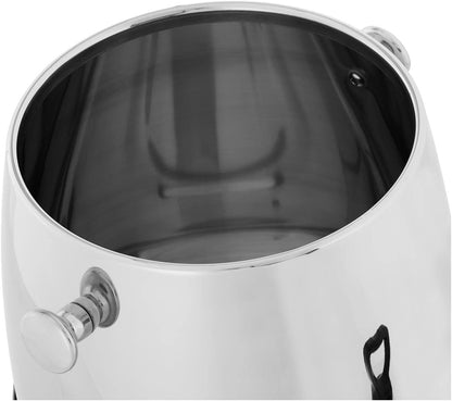 Royal Catering RCSD-9 Drankdispenser met brandstofhouder, 12 l, roestvrij staal, dispenser, drankdispenser met tapkraan, drankhouder