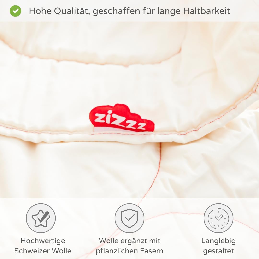 Premium Wol Deken – Zachte en Warme Swisswool, Perfect voor 4 Seizoenen