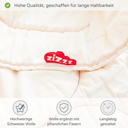 Premium Wol Deken – Zachte en Warme Swisswool, Perfect voor 4 Seizoenen