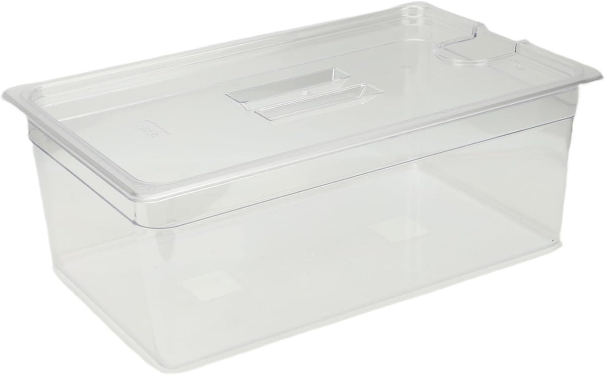 Qcwwy Overig Keukengereedschap Accessoires Sous Vide-container met Deksel 25 Liter voor Vrijwel Alle Onderdompelingscirculatoren Fornuizen Kristalhelder Transparant Accessoireset Slowcooker