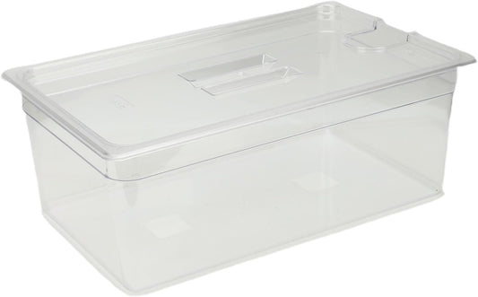 Qcwwy Overig Keukengereedschap Accessoires Sous Vide-container met Deksel 25 Liter voor Vrijwel Alle Onderdompelingscirculatoren Fornuizen Kristalhelder Transparant Accessoireset Slowcooker