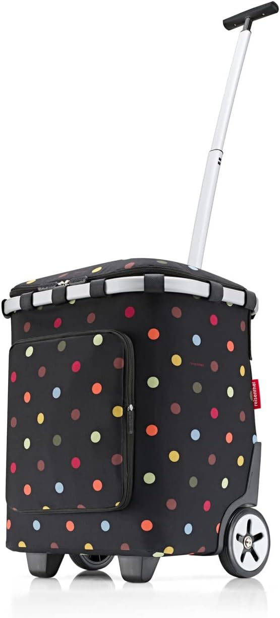 reisenthel Carrycruiser Plus in Dots Draagbare boodschappentrolley met koelvak, schouderriem en uitneembare mesh-binnenzak, van gerecycled materiaal, Meerkleurig, Bohemien