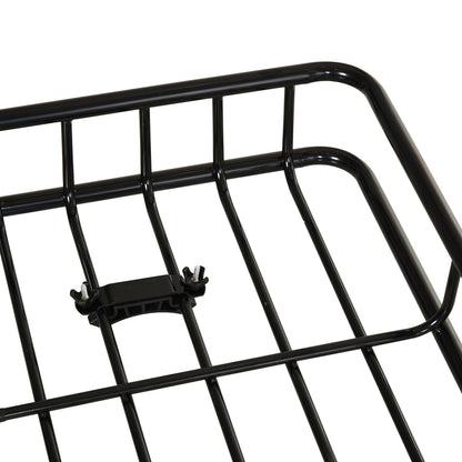 Dakkofferdrager – Dakdrager – Dakraildrager – Autodakdrager – Bagagedrager – Verstelbaar 109-162 cm – Max. 100 kg Draagkracht – Zwart Metaal
