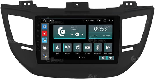 Specifieke autoradio voor Hyundai Tucson schwarz (mit Navigation, Rückfahrkamera und Kenwood-Verstärker als Standard) Android GPS Bluetooth WiFi USB DAB+ Touchscreen 9" 8core Carplay AndroidAuto