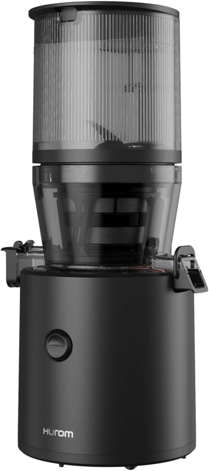 Hurom Slowjuicer | Sapcentrifuge voor groenten en fruit | H320N | Elektrische koudpers | Stille motor | Gemakkelijk schoon te maken met grote container en zeefilter 2L | BPA-vrij (ZWART)