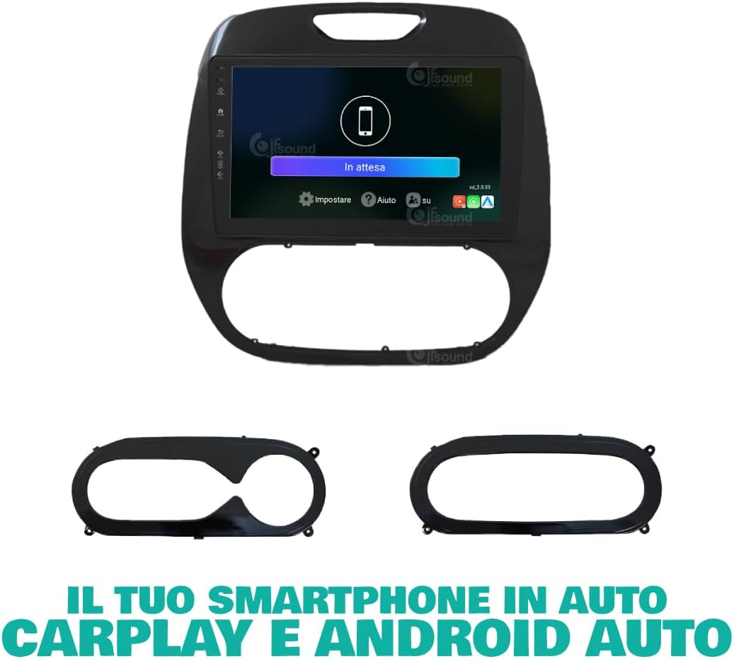 Autoradio Renault Captur – Inbouwradio – Navigatiesysteem – Multimedia Speler – Auto Entertainment – 9" Touchscreen – Bluetooth & CarPlay
