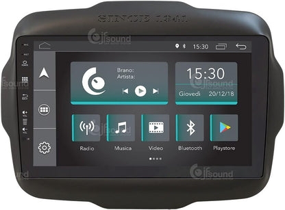 Autoradio Jeep Renegade – Inbouw Radio – Multimedia Systeem – Navigatie Systeem – Touchscreen Radio – 9-Inch Full-Touch HD – Android Met GPS & Bluetooth