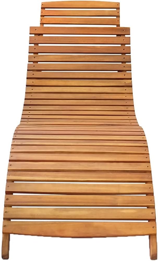 vidaXL Sunbeds 2 pcs with cushions solid acacia wood - QUORE
