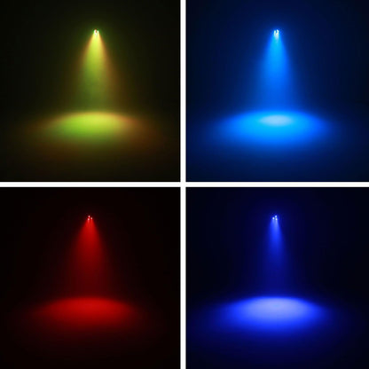 LED Verlichtingsset – Disco Verlichting – Partybar – PAR Spots – Lichtset – Zwart – Sound-Active Modus – DMX-Besturing