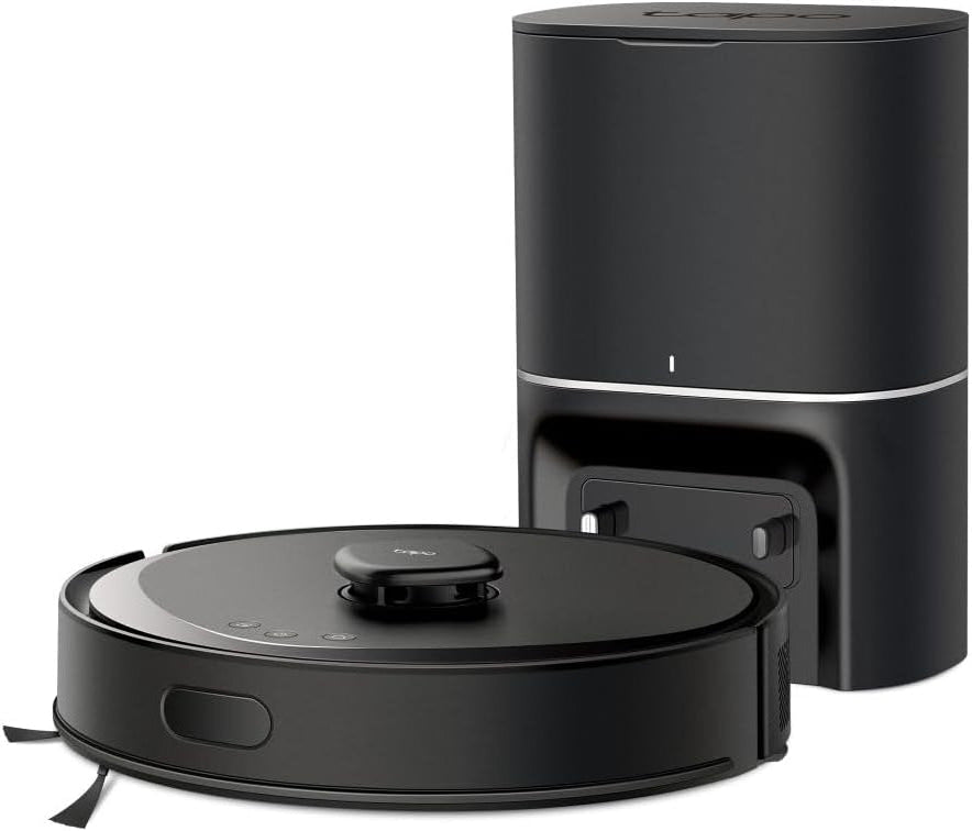Robotstofzuiger – Robotstofzuiger met dweilfunctie – Slimme stofzuiger – Automatische reiniger – Stofzuigrobot – 5300 Pa Zuigkracht – Automatisch Leegstation 3L