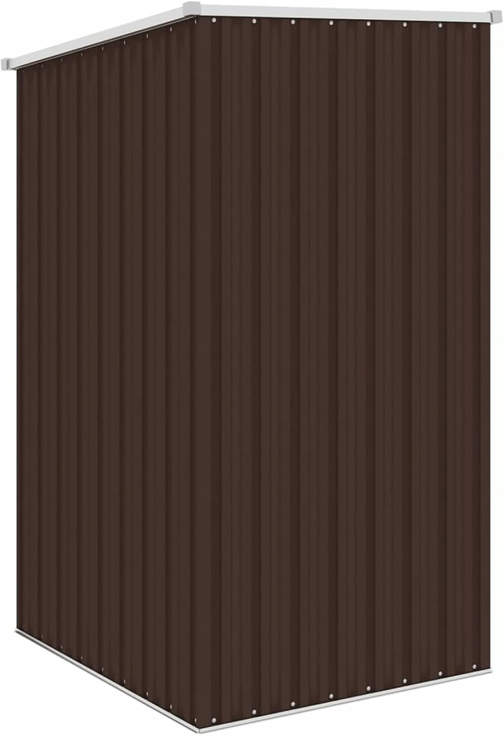 Tidyard Garden shed, outdoor shed, with galvanised steel door, brown, 87 x 98 x 159 cm, garden shed, steel shed, tool shed made of steel, tool shed made of steel - QUORE