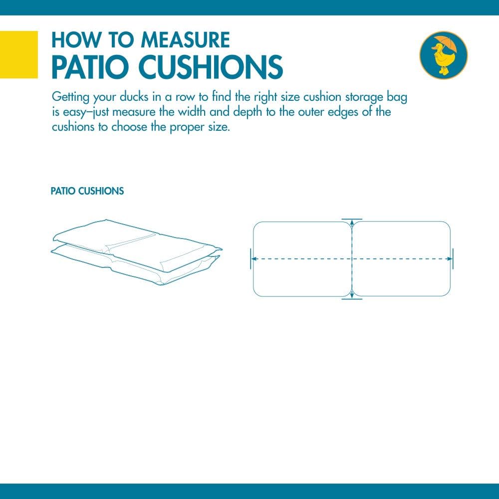 Eend Covers Ultimate Patio Kussen Opbergtas, 58" L x 36" B x 30" H
