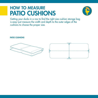 Eend Covers Ultimate Patio Kussen Opbergtas, 58" L x 36" B x 30" H