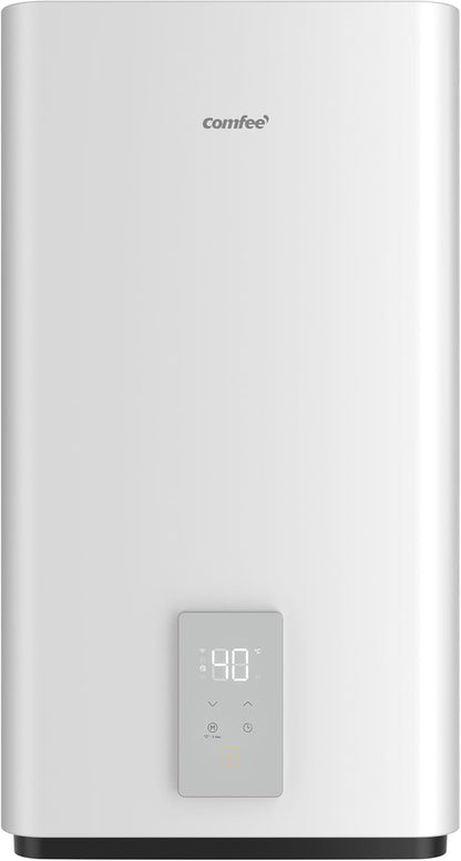 Comfee CWH15ED1350EUW Elektrische wandverwarming, 80 liter, met onderspoelruimte, compact en eenvoudig te installeren, wifi-verbinding, bediening via app, wit, energieklasse B