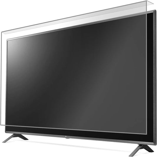50 inch Smart TV-schermbeschermer - ultieme bescherming met 100% transparantie, anti-schok en anti-verblinding, migraine - gratis kijkervaring