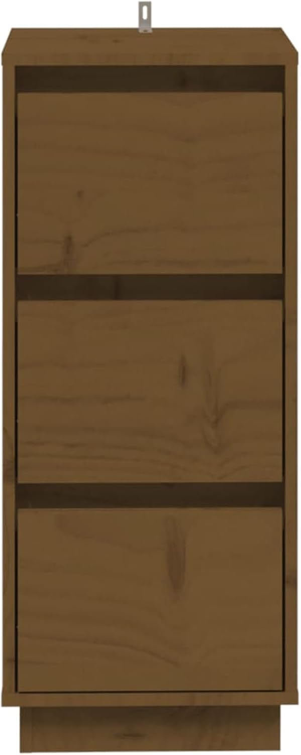 Sideboards 2 PC. Sideboard Bedroom Living Room Cabinets Living Room Oblique Honey Brown 32x34x75cm Solid Wood Pine - QUORE