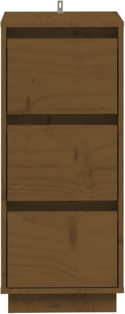 Sideboards 2 PC. Sideboard Bedroom Living Room Cabinets Living Room Oblique Honey Brown 32x34x75cm Solid Wood Pine - QUORE