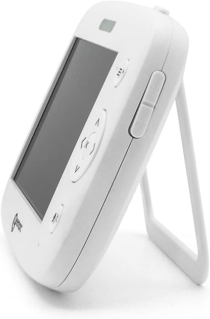 Geemarc Amplicall Sentinel Babymonitor met kleurendisplay en bidirectionele radio, geluids-, bewegings- en temperatuurdetector, krachtig alarm van 95 dB en trillingskussen, Franse versie