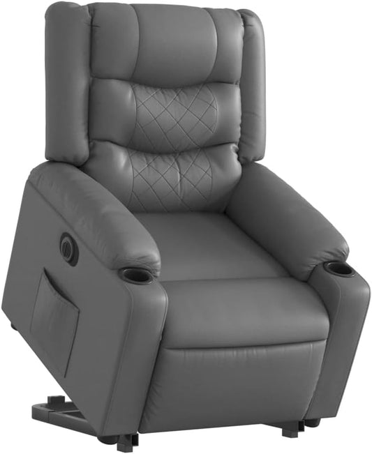 Elektrische Sta-Op Stoel – Sta-Op Fauteuil – Verstelbare Relaxstoel – Elektrische Relaxstoel – Sta Op Stoel Ouderen – Elektrische Liftfunctie – Hoogwaardige Kunstlederen Bekleding