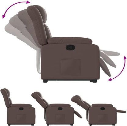 vidaXL Stand Up Armchair Adjustable Faux Leather Brown, Stand Up Chair, Stand Up Chair, Stand Up Chair, Stand Up Chairs, Stand Up Chair, Senior Chair, Stand Up Chair