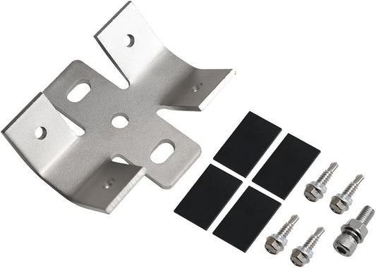 Offgridtec Trapeziumklem MRB-T03, roestvrij staal 304 zonnepaneel-dakmontagebeugel met schroeven, EPDM-rubberen pads en accessoires, corrosiebestendig, eenvoudige installatie, zilver