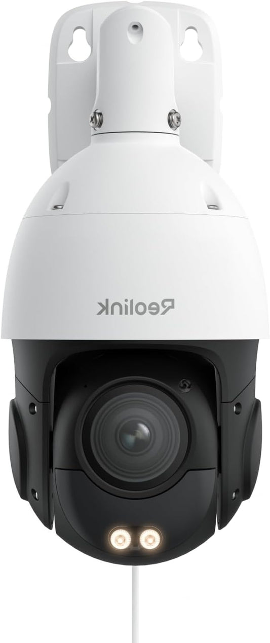 Reolink Smart 4K/8MP UHD PTZ Dome Security Camera with Cutting-Edge 16X 3D Optical Zoom, Colors Night Vision, Person/Vehicle/Animal Detection, Two-Way Audio, 24/7 Recording, RLC-823S2 - QUORE