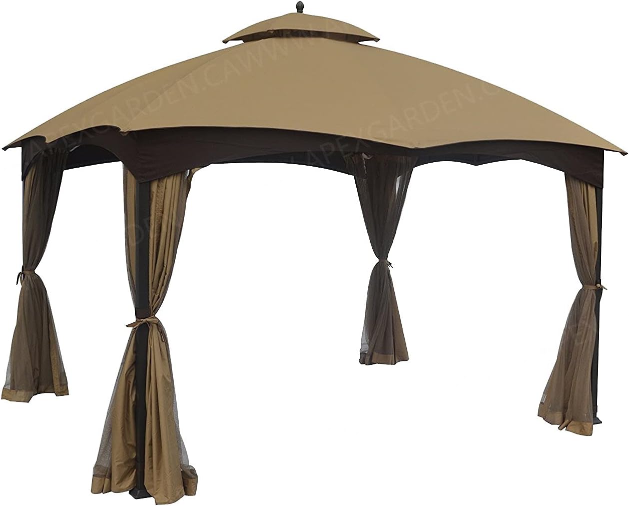 Allen + Roth Gazebo Beige Vervanging Luifel Top Model # GF-12S004BTO