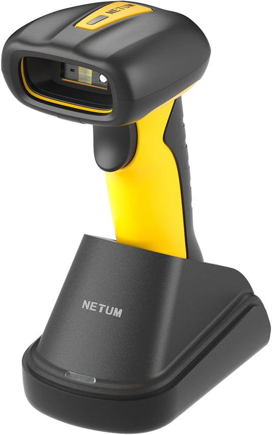 NETUM RD-1203L Pro Long-Range Industriële 1D/2D Bluetooth Draadloze Barcode Scanner, Scanafstand tot 21 m, Robuust Waterdicht Ontwerp