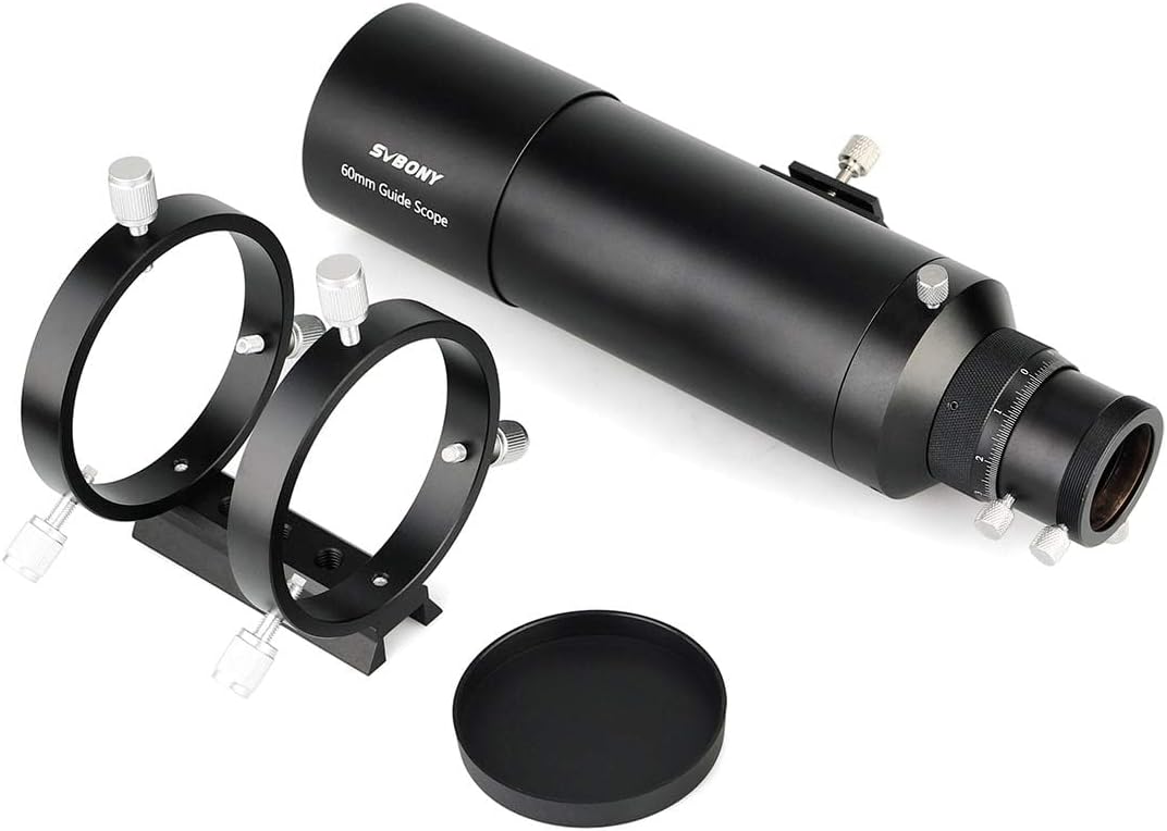 Svbony SV106 Guide Scope 60mm, F4 Zoeker met Spiraalvormige Focuser voor Begeleiden Vinden Sterren, Compatibel met ZWO QHY Auto Guide Camera