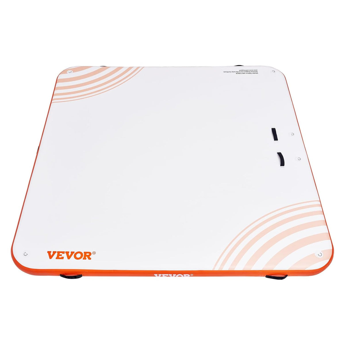 VEVOR Opblaasbaar zwemdok, 2,13 x 2,13 m, opblaasbaar dockplatform, antislip water-zwemdockmat met draagbare draagtas en afneembare ladder, zwemplatform-eilandvlot voor zwembad