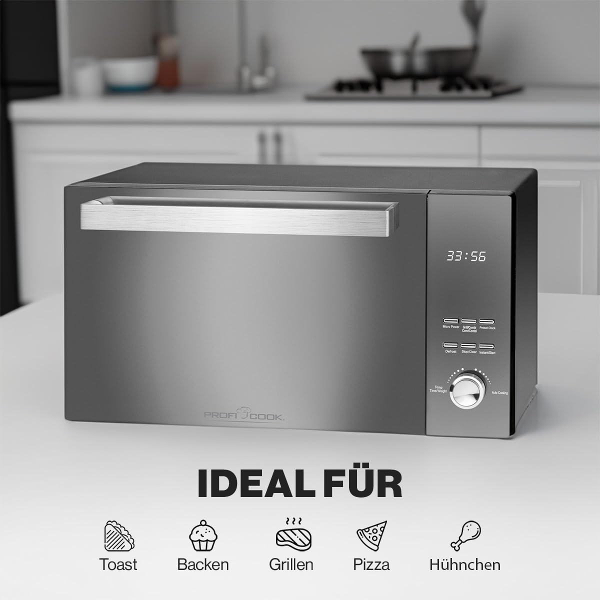 Magnetron – Combimagnetron – Microgolfoven – Oven – Grilloven – 23 Liter Inhoud – 800 Watt Vermogen