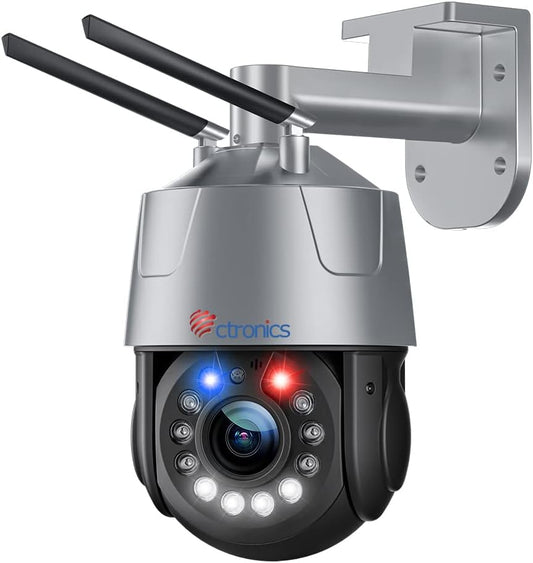 Ctronics 3G/4G LTE 5MP Bewakingscamera voor Buiten 30x Optische Zoom IP camera SIM kaart 355° 90° nachtzicht kleur 150M menselijk lichaam detectie automatische tracking bidirectionele audio