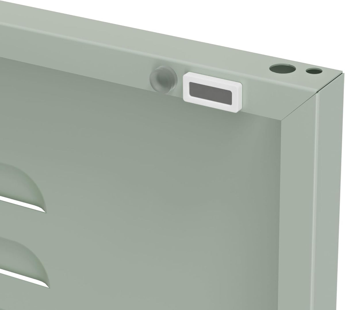Locker Cabinet Metal 35x50x180cm / 90x50x180cm – Storage Cabinet with Adjustable Shelves, Steel Wardrobe/Wardrobe Industrial (Green, 35x50x180cm (LxWxH)) - QUORE