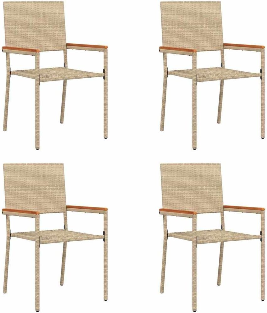 vidaXL Modern Outdoor Seating - Garden Chair, Patio Chair, Patio Lounge Furniture. Ergonomic, UV Resistant, Stackable, Weatherproof, Minimalist Design. - QUORE