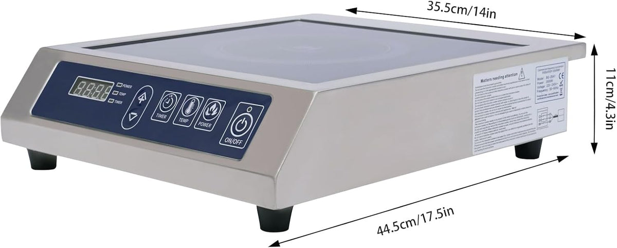 Induction Hob, Electric Hob, Single Stove, for Home, Kitchens, Restaurants - QUORE