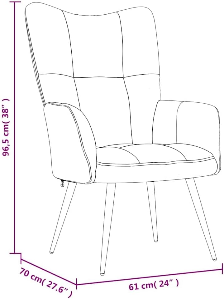 Relaxfauteuil – Relaxstoel – Fauteuil – Zetel – Lounge Chair – Donkergroen Velvet – Stalen Frame – Comfortabele Foam Vulling
