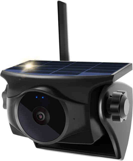 Draadloze Zonne Achteruitrijcamera Add-On, 1080P HD Nachtzicht, AI-Detectie, Magnetische Montage, 2,4 GHz Compatibel (Alleen Camera)