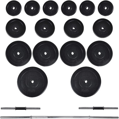 Halterbank – Fitnessbank – Trainingsbank – Bench Press – Sportbank – Verstelbaar In 4 Standen – Inclusief 30,5 kg Halterset